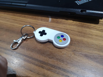 SNES Control Pad Keychain/Keyring/Backpack tag/Lunchbox tag