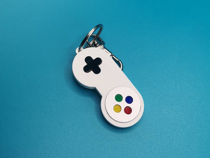 SNES Control Pad Keychain/Keyring/Backpack tag/Lunchbox tag
