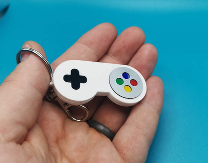 SNES Control Pad Keychain/Keyring/Backpack tag/Lunchbox tag