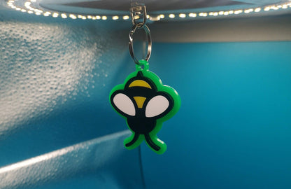 Bumble Bee Keychain/Keyring/Backpack tag/Lunchbox tag.