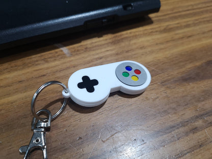 SNES Control Pad Keychain/Keyring/Backpack tag/Lunchbox tag