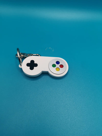 SNES Control Pad Keychain/Keyring/Backpack tag/Lunchbox tag