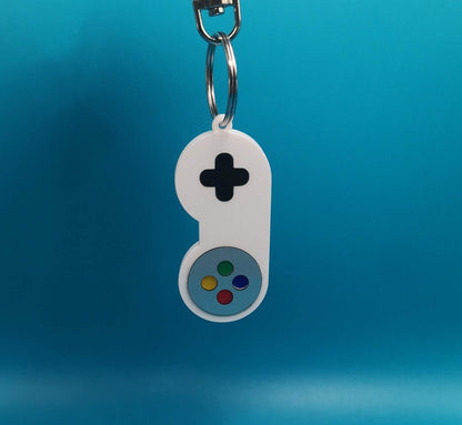 SNES Control Pad Keychain/Keyring/Backpack tag/Lunchbox tag