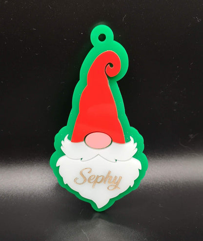 Personalised Santa Gonk Christmas Tree Decoration