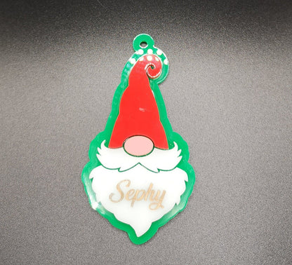 Personalised Santa Gonk Christmas Tree Decoration