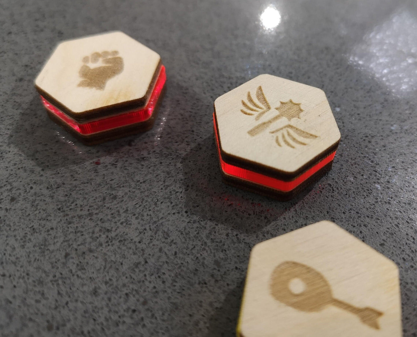 D&D Class Icon Markers - Plywood and Acrylic