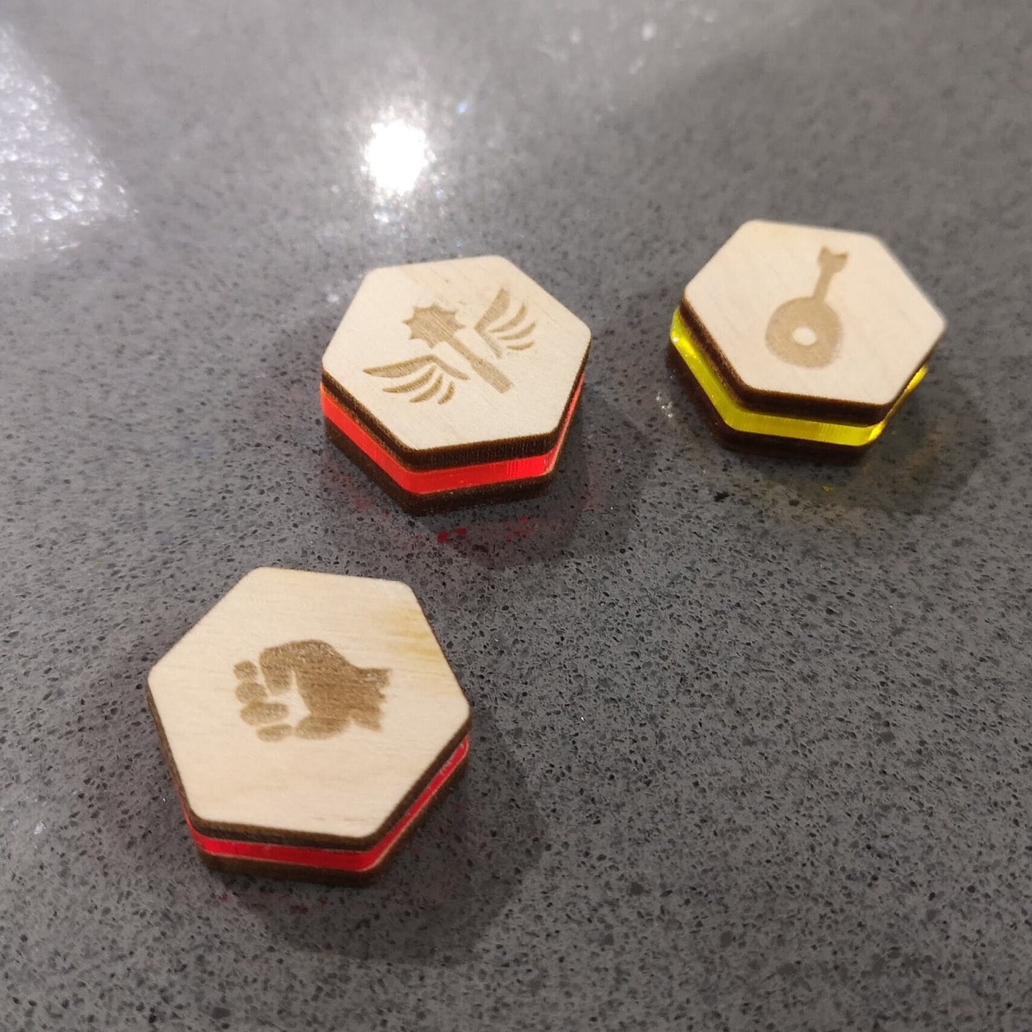 D&D Class Icon Markers - Plywood and Acrylic