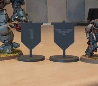 Personalised Objective Banners - Ideal for WH40K, Warhammer and other TTRPG