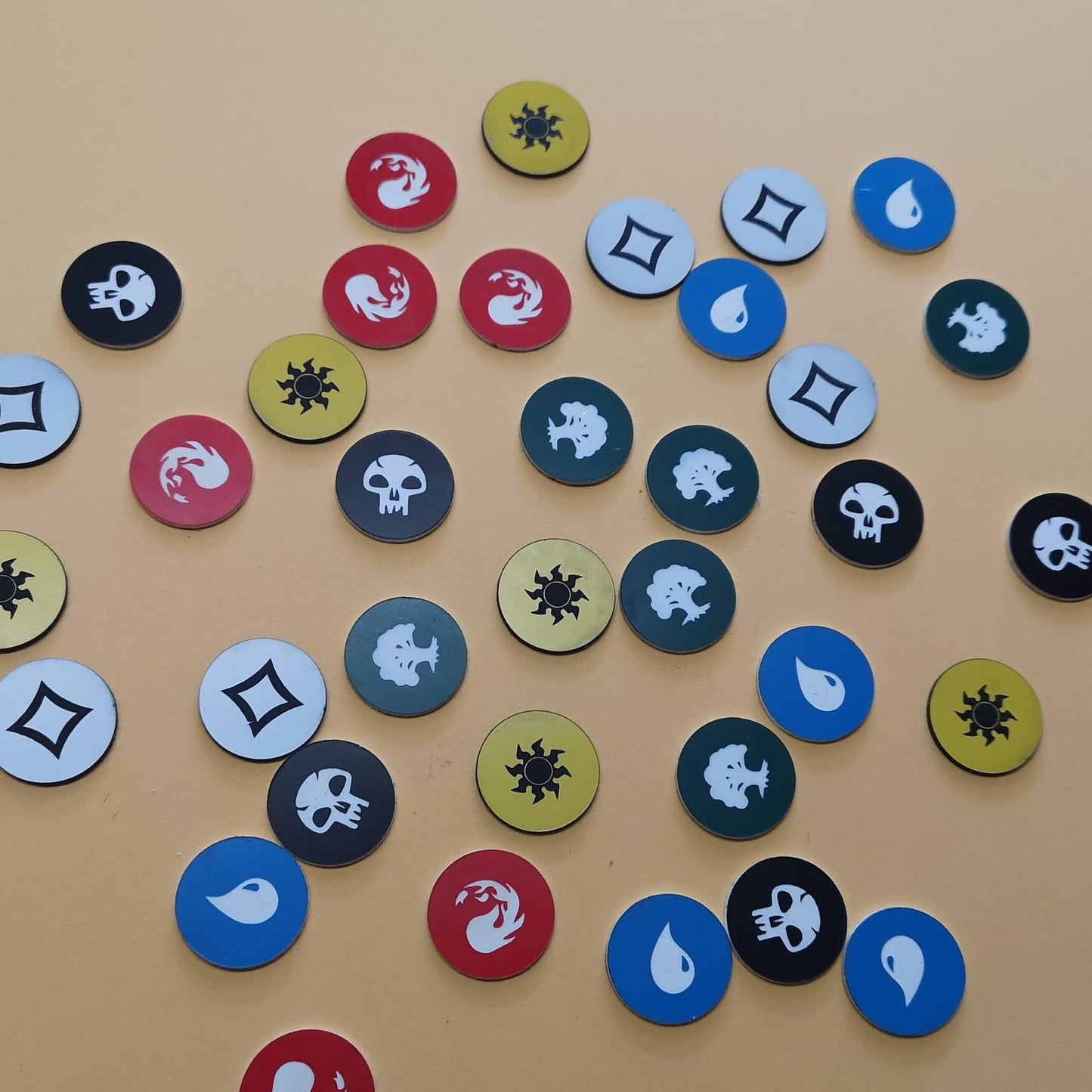 Magic the Gathering - Set of 6 Mana Tokens