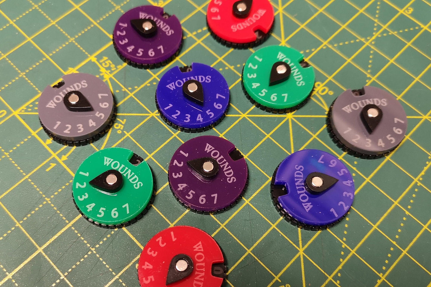 Wound Counter Dials (0-79) Set of 2 - WH40K, Magic the Gathering and Dungeons and Dragons